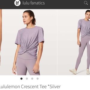 Lululemon Crescent Tee *Silver